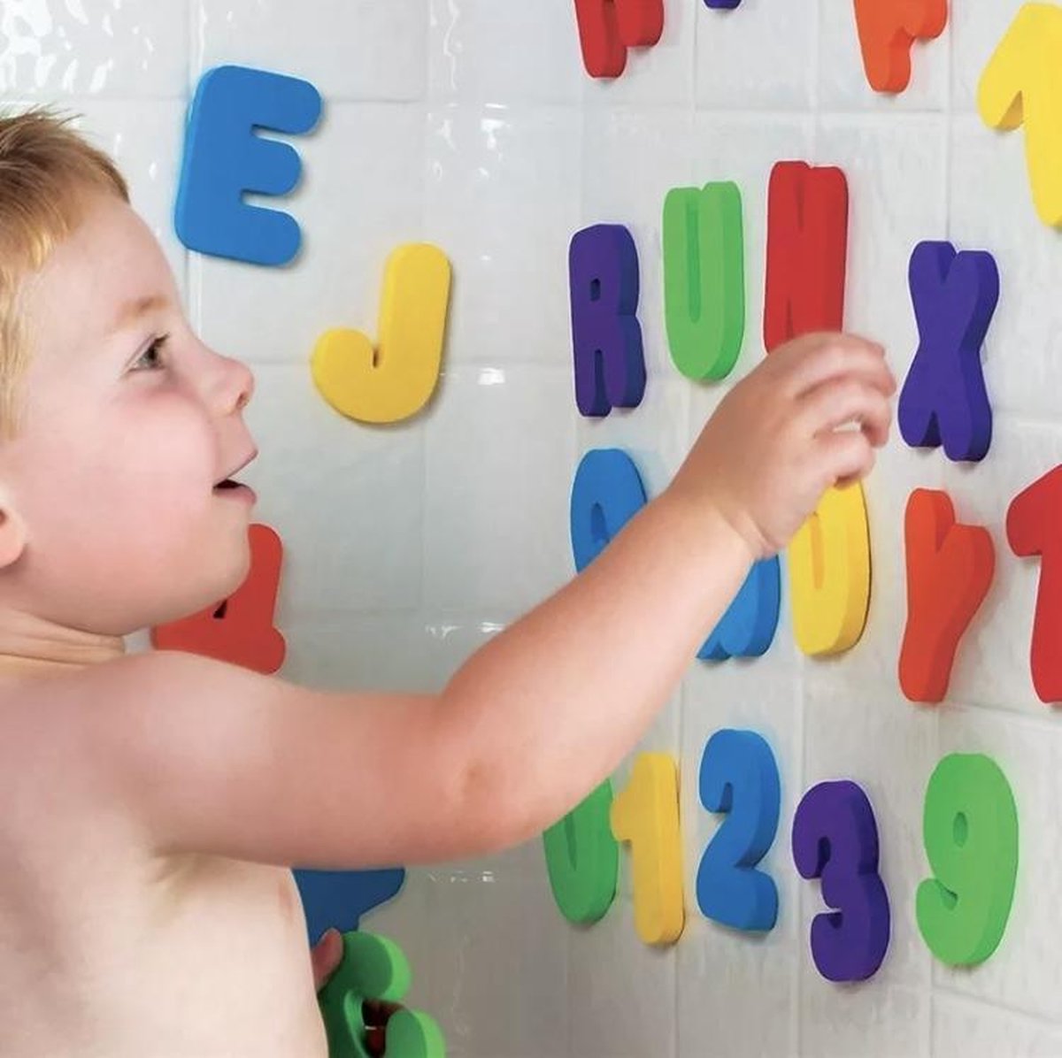 36 Stuks Foam Letters & Cijfers| Bad Speelgoed |Bad letters | 12m+ | Met Handig Opberg Netje